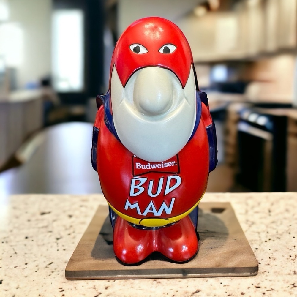 Budweiser Bud Man Beer Stein Ceramic Budman Collectors Edition Vintage 1975
